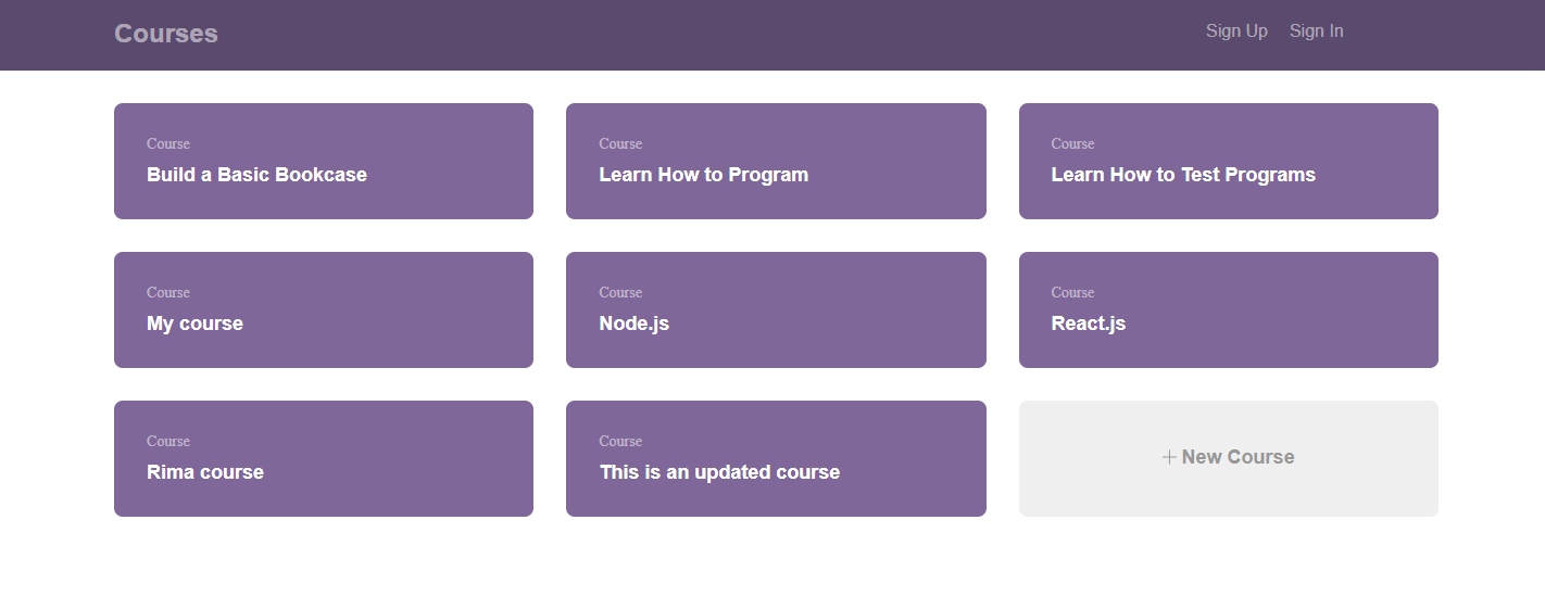 Full Stack App with React.js
