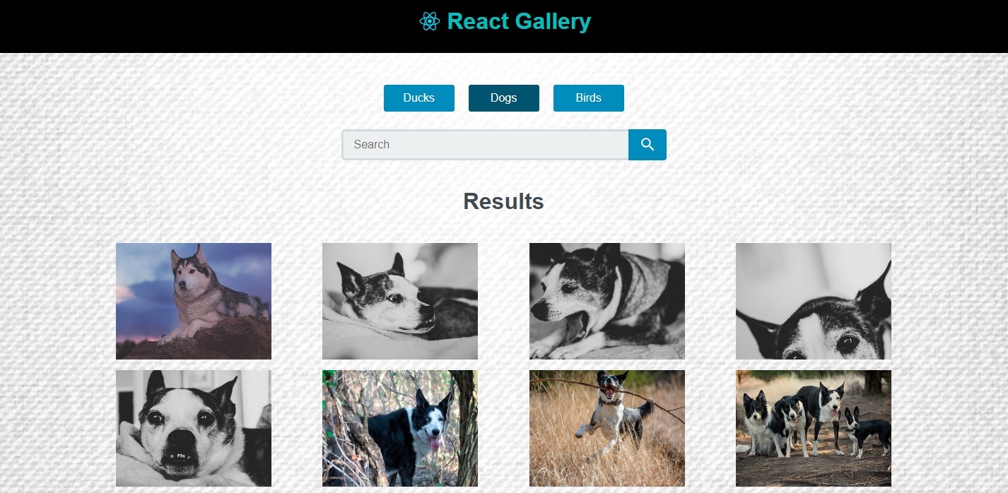 React.js Gallery